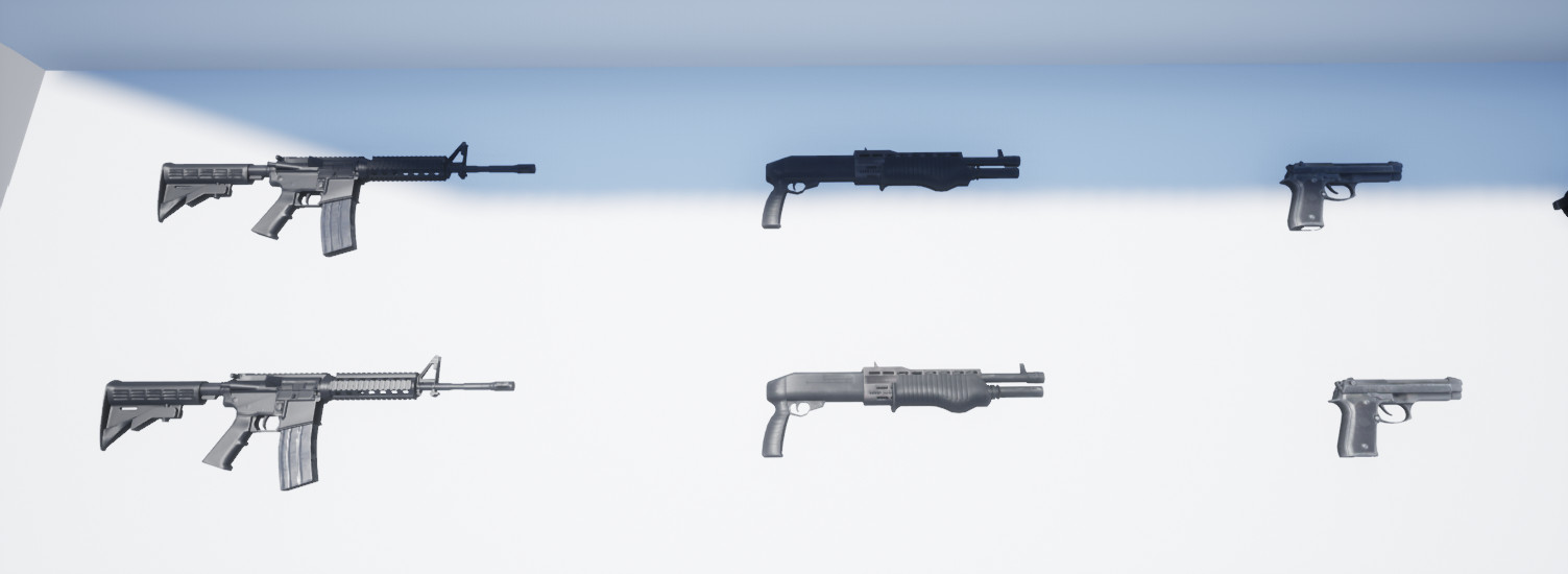 Image of Weapons in game